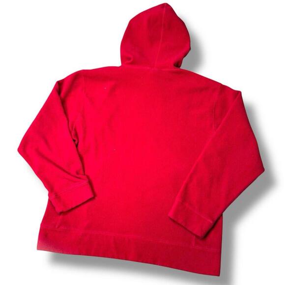 VTG Y2K Old Navy Skate Polar Fleece Boulder Snowboards Hoodie Sweatshirt Red XL - Picture 6 of 9